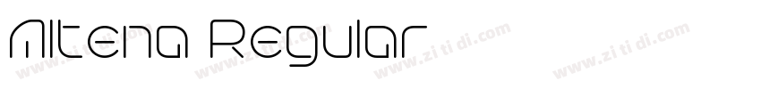 Altena Regular字体转换